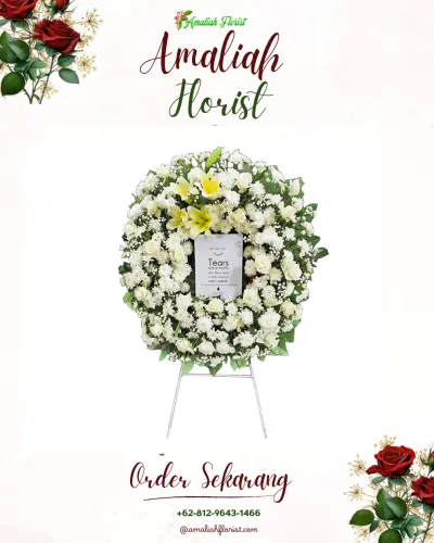 Krans Bunga Duka Cita di Jatilawang